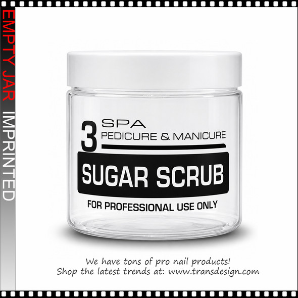 EMPTY JAR Imprinted SUGAR SCRUB 16oz.
